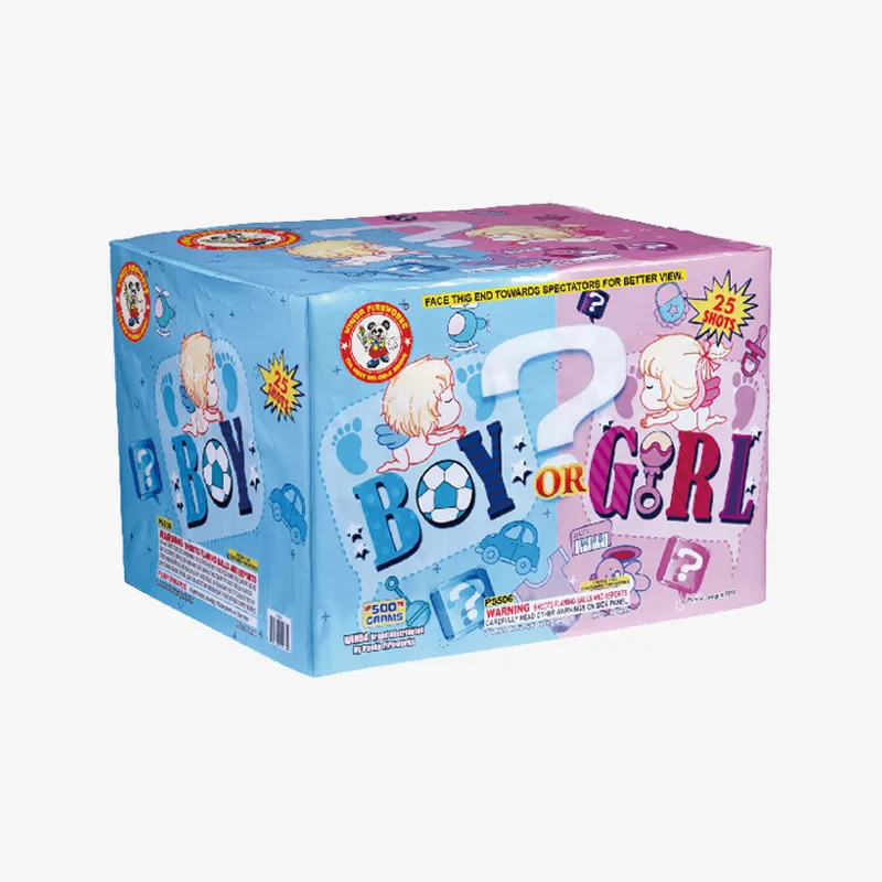 Boy or Girl (25 Shots) Gender Reveal Aerial Cake