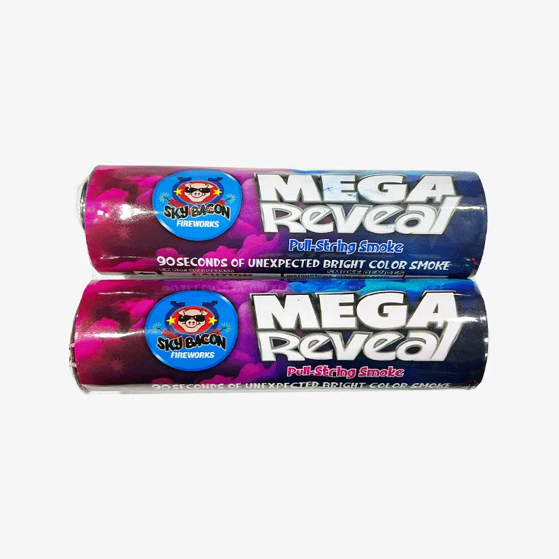 Mega Reveal Gender Reveal Smoke Tube with Pull-String